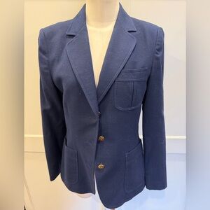 Vintage Weathervane Navy Blue Women's Blazer